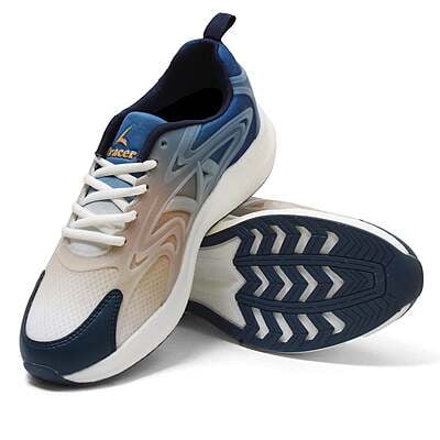 White Blue Casual Sneaker Shoe Brace 2071 White Blue Casual Sneaker Shoe Brace 2071